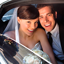 Limousine miten in Niedersachsen. Limousinenservice zur Hochzeit.